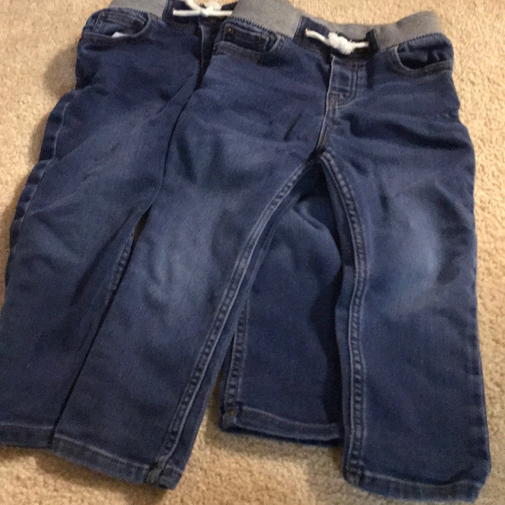 Cat & jack pull on boys jeans 2 pairs